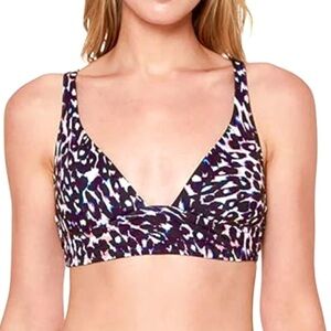 Sanctuary Cool Leopard Triangle Bikini Top